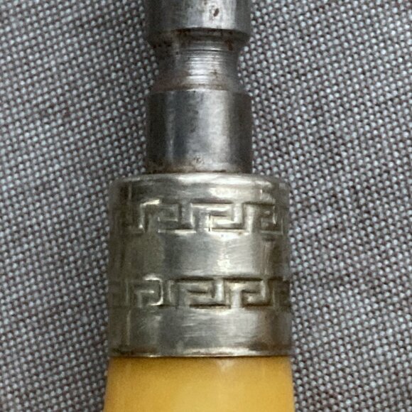 Vintage Sheffield Carving Set, 3pc BAKELITE Handles, Westall Richardson, England - Picture 7 of 8